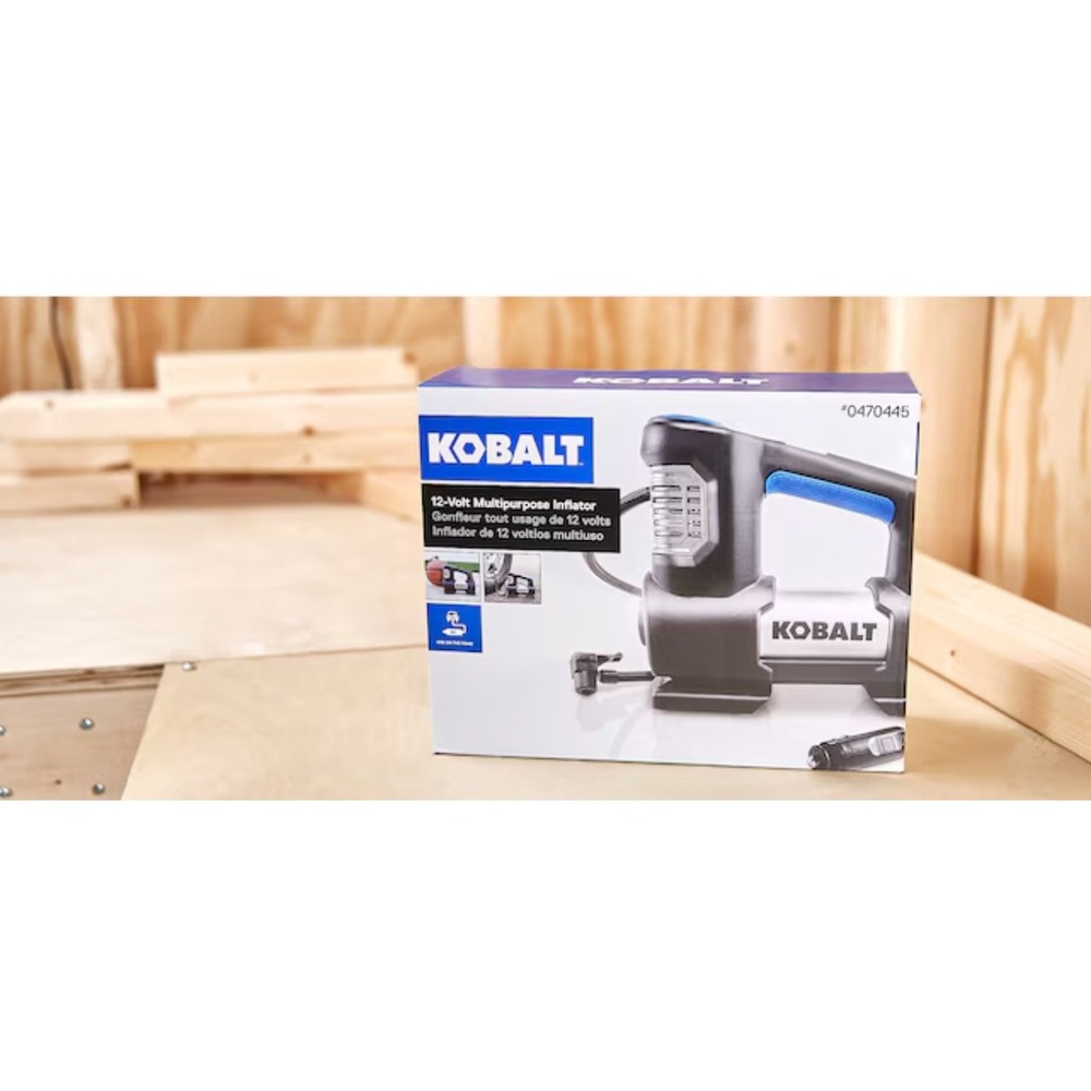 Kobalt 12-Volt Multipurpose Inflator Portable Air Compressor 0470445 NEW